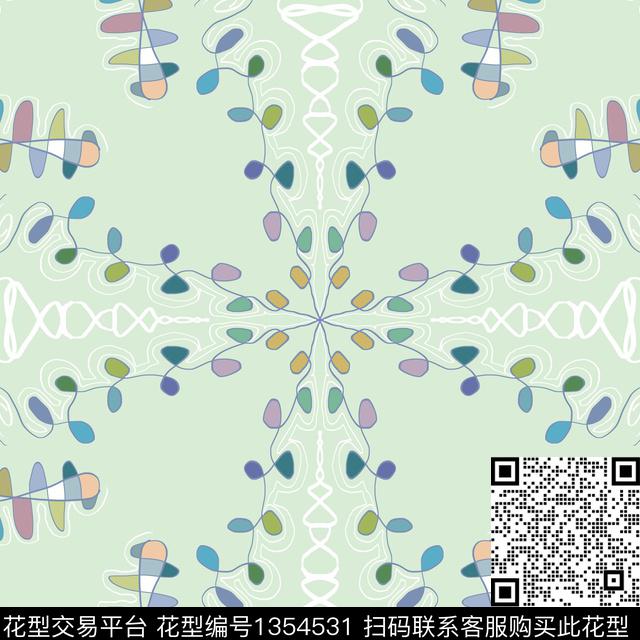 a23.jpg - 1354531 - 民族风 地中海 波西米亚 - 传统印花花型 － 女装花型设计 － 瓦栏