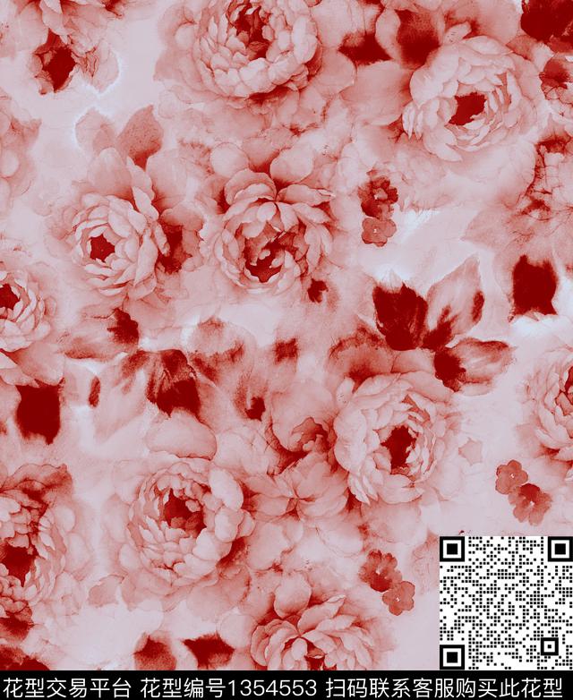 lhx003.jpg - 1354553 - 肌理 扎染花型 花卉 - 数码印花花型 － 女装花型设计 － 瓦栏