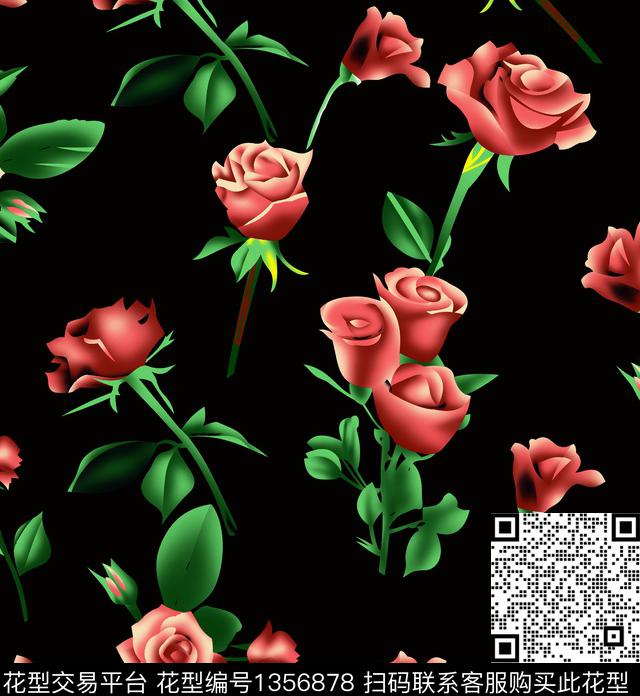 a18.jpg - 1356878 - 时尚 简约 花卉 - 数码印花花型 － 女装花型设计 － 瓦栏