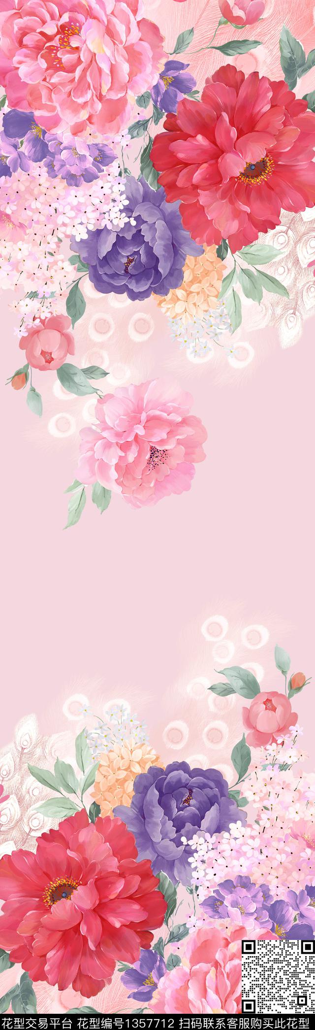 树林数码花型风景景观数码印花花型下载（图片编号: 1357712） - 瓦栏（Walan）