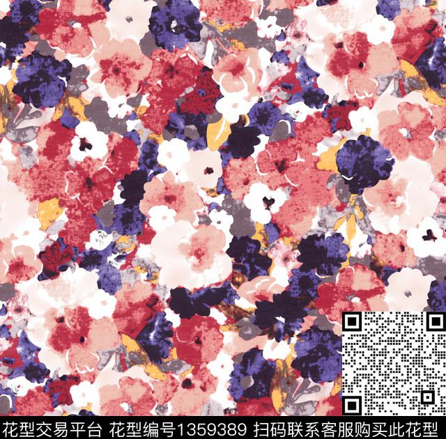 a28.jpg - 1359389 - 简约 时尚 花卉 - 数码印花花型 － 女装花型设计 － 瓦栏