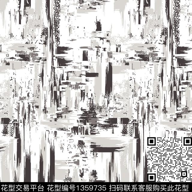几何笔触男装传统印花花型下载（图片编号: 1359735） - 瓦栏（Walan）