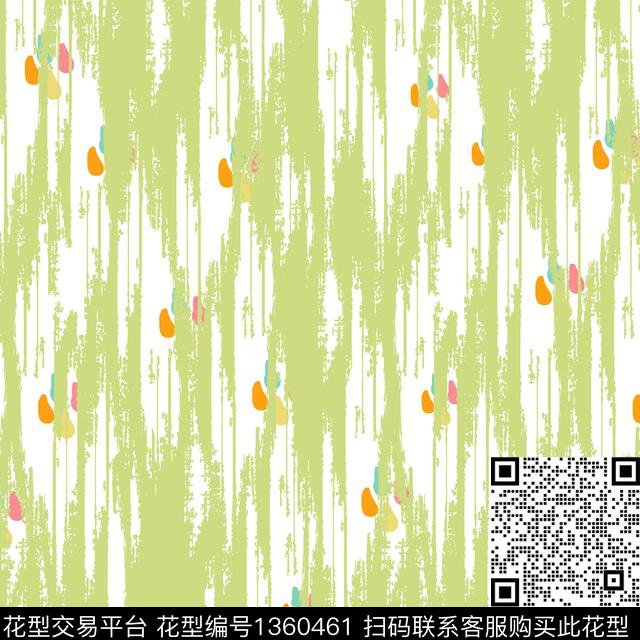 笔触抽象趣味传统印花花型下载（图片编号: 1360461） - 瓦栏（Walan）