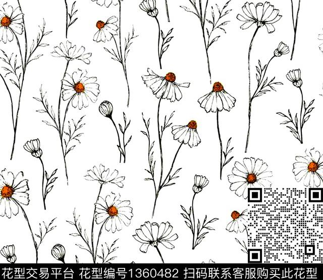 #im64628﹣52.jpg - 1360482 - 趋势花型 花卉 小碎花 - 数码印花花型 － 女装花型设计 － 瓦栏