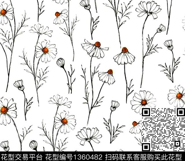 趋势花型花卉小碎花数码印花花型下载（图片编号: 1360482） - 瓦栏（Walan）