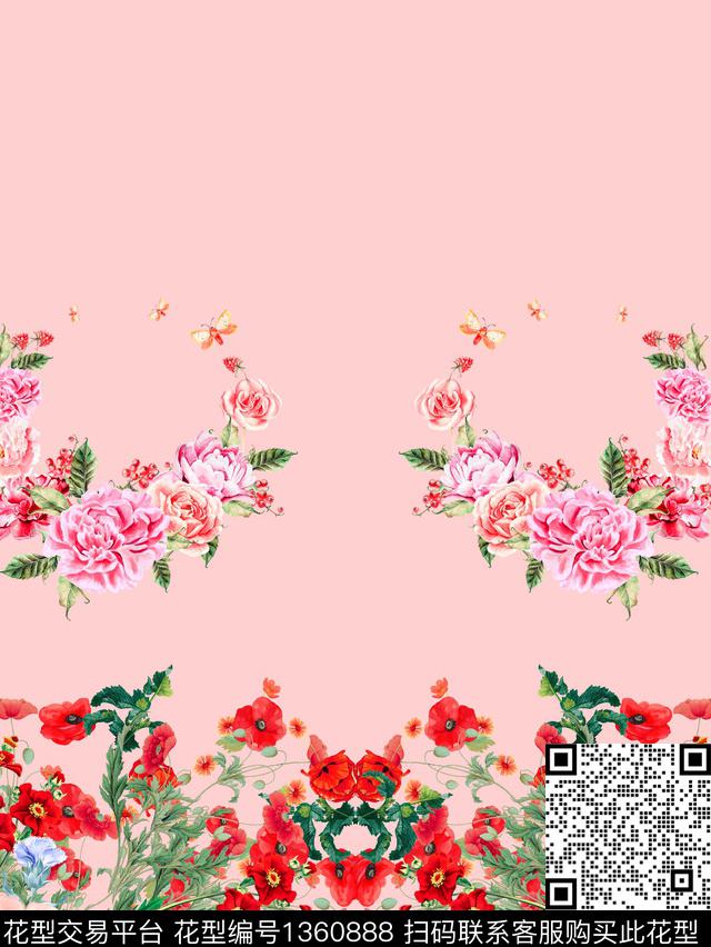 AW定位花蕾.jpg - 1360888 - 鲜花 花卉 大牌风 - 数码印花花型 － 女装花型设计 － 瓦栏