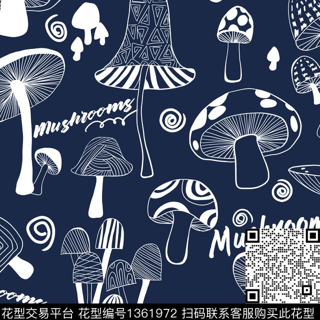 9.14过.jpg - 1361972 - 几何 字母 蘑菇 - 传统印花花型 － 男装花型设计 － 瓦栏