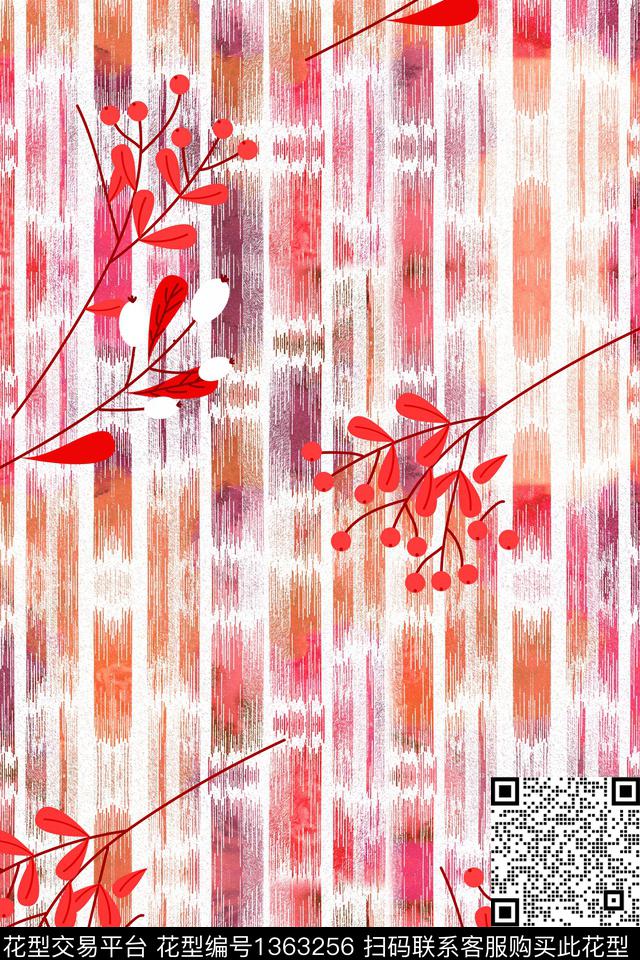 yc0917.jpg - 1363256 - 几何 纹理 抽象 - 数码印花花型 － 女装花型设计 － 瓦栏