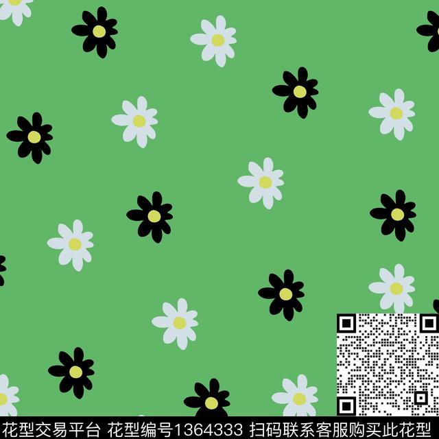 9.18-1.jpg - 1364333 - 几何 童装 菊花 - 传统印花花型 － 女装花型设计 － 瓦栏