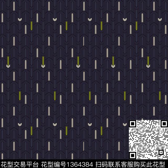 几何大牌风箭头传统印花花型下载（图片编号: 1364384） - 瓦栏（Walan）