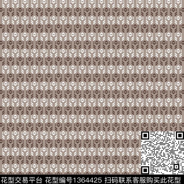 几何大牌风传统印花花型下载（图片编号: 1364425） - 瓦栏（Walan）
