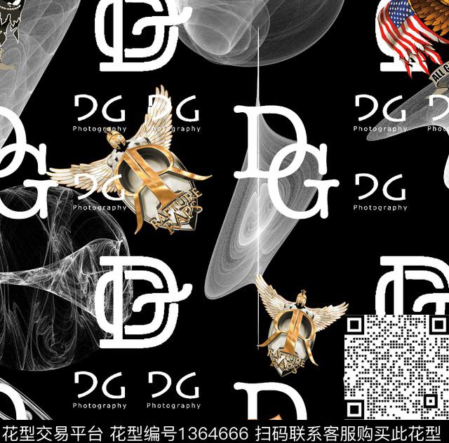 176.jpg - 1364666 - 男装满版花 动物 老虎 - 数码印花花型 － 男装花型设计 － 瓦栏