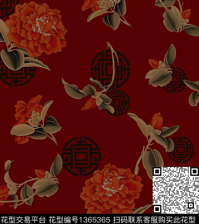 2020 9 5定位花型.jpg - 1365365 - 连衣裙 女装 花卉 - 数码印花花型 － 女装花型设计 － 瓦栏
