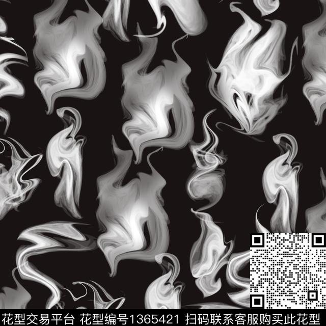 肌理笔触艺术效果数码印花花型下载（图片编号: 1365421） - 瓦栏（Walan）