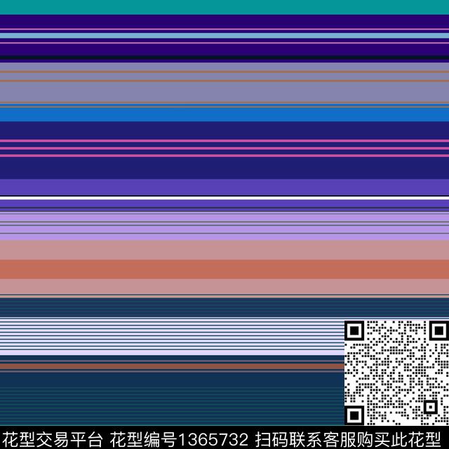 渐变条纹传统印花花型下载（图片编号: 1365732） - 瓦栏（Walan）