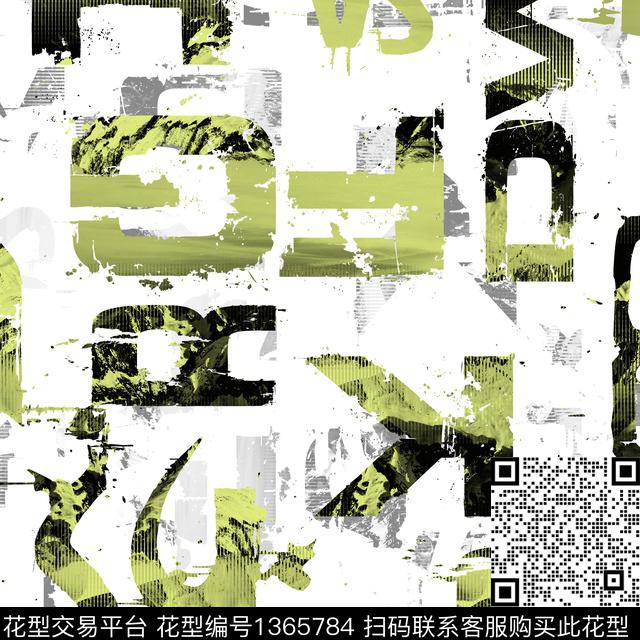 20200926-7-1.jpg - 1365784 - 几何 字母 抽象男装 - 传统印花花型 － 男装花型设计 － 瓦栏