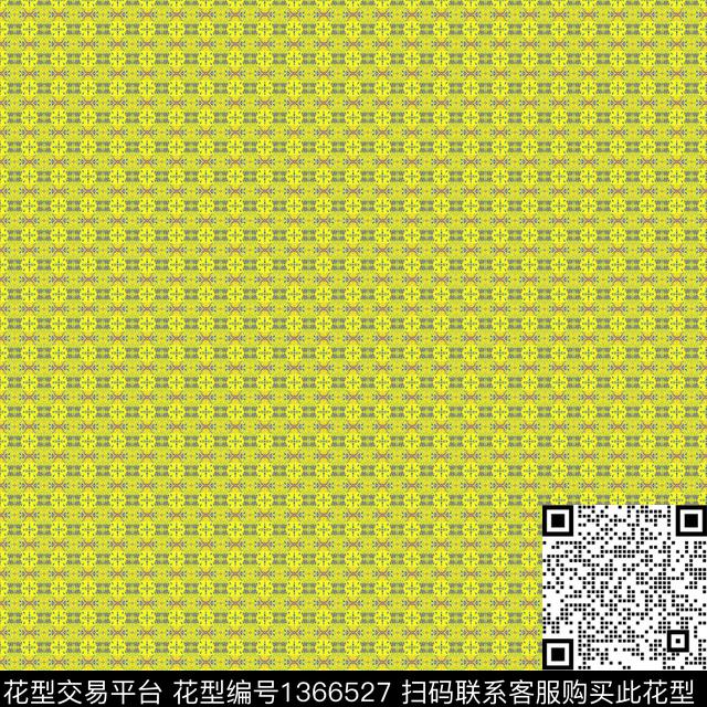 78.jpg - 1366527 - 撞色 格子 复古 - 传统印花花型 － 方巾花型设计 － 瓦栏