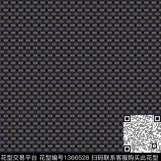79.jpg - 1366528 - 撞色 格子 复古 - 传统印花花型 － 方巾花型设计 － 瓦栏