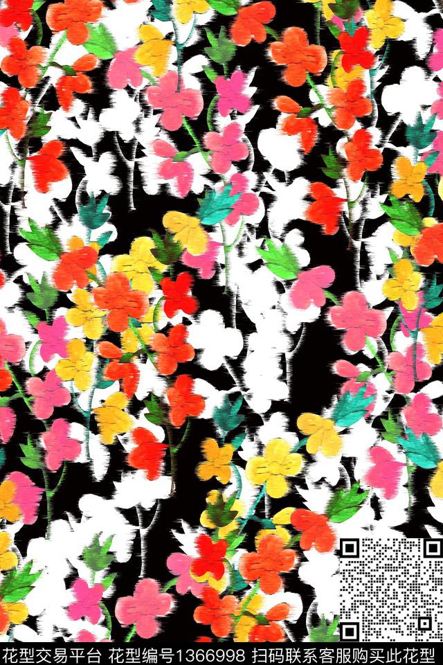 CM78.jpg - 1366998 - 春夏花型 柔焦花卉 小花满版 - 数码印花花型 － 女装花型设计 － 瓦栏