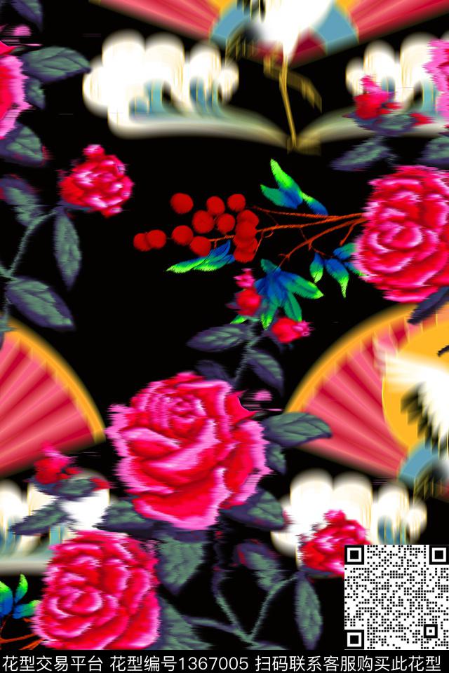 CM79.jpg - 1367005 - 春夏花型 柔焦花卉 牡丹花卉 - 数码印花花型 － 女装花型设计 － 瓦栏