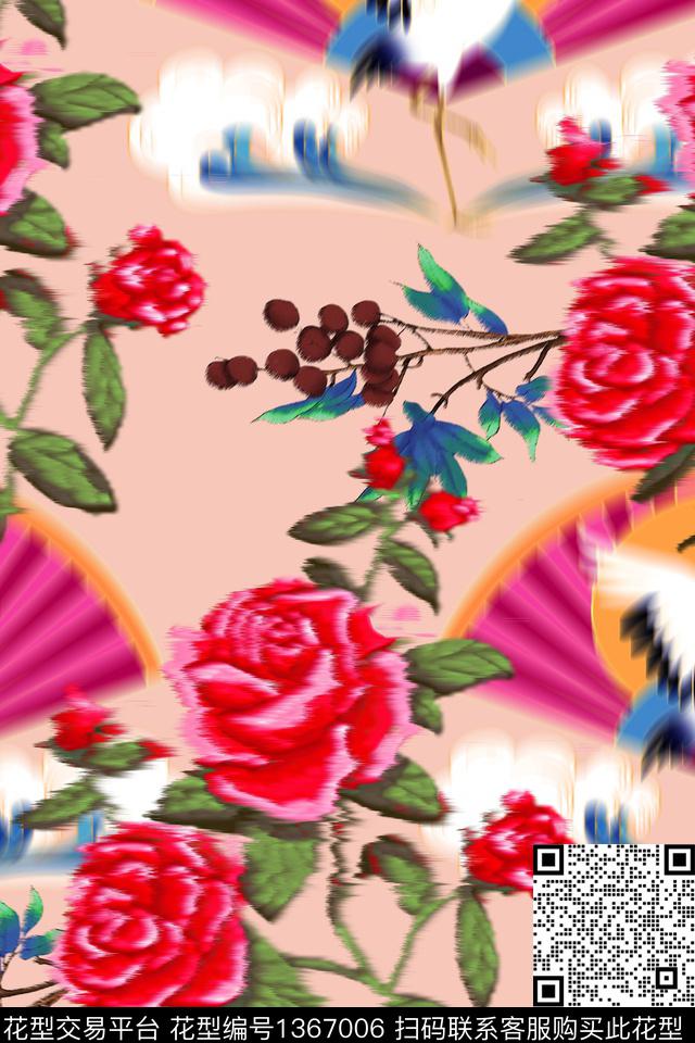 CM79-1.jpg - 1367006 - 春夏花型 柔焦花卉 牡丹花卉 - 数码印花花型 － 女装花型设计 － 瓦栏