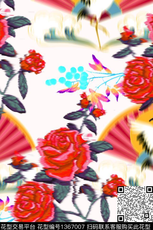 CM79-2.jpg - 1367007 - 春夏花型 柔焦花卉 牡丹花卉 - 数码印花花型 － 女装花型设计 － 瓦栏