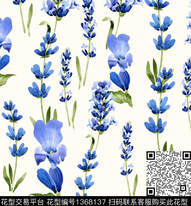 小碎花年轻女性数码印花花型下载（图片编号: 1368137） - 瓦栏（Walan）