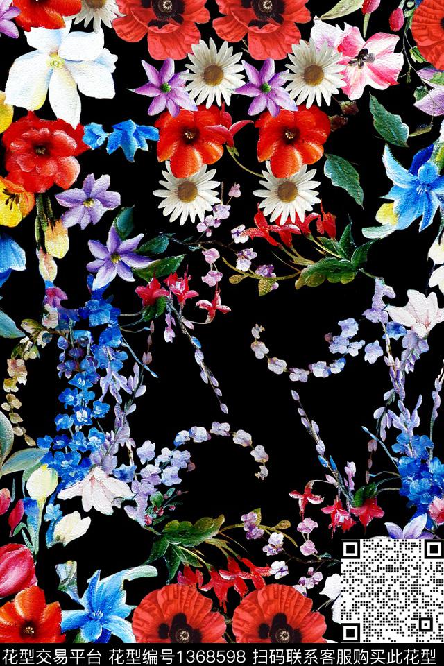 20101205.jpg - 1368598 - 茉莉花 绿植树叶 花卉 - 数码印花花型 － 女装花型设计 － 瓦栏