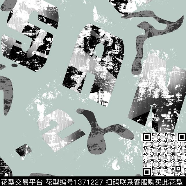 20201020-3-1.jpg - 1371227 - 几何 纸印花 抽象男装 - 传统印花花型 － 男装花型设计 － 瓦栏