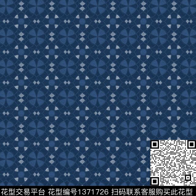几何民族风波点数码印花花型下载（图片编号: 1371726） - 瓦栏（Walan）