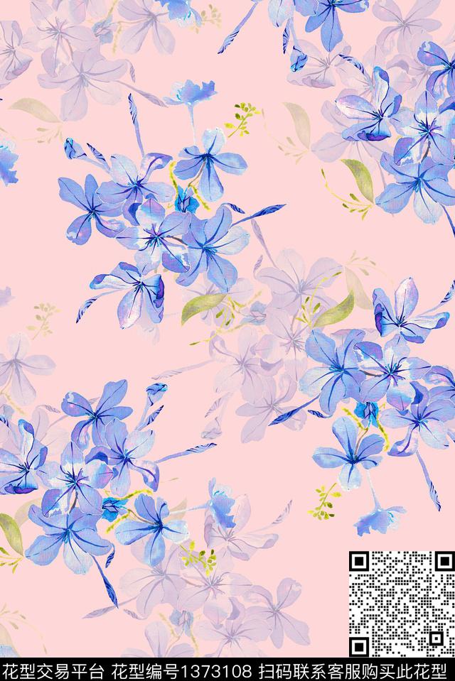 大牌风几何抽象数码印花花型下载（图片编号: 1373108） - 瓦栏（Walan）