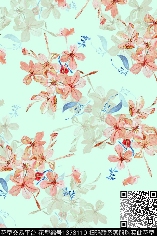 大牌风几何抽象数码印花花型下载（图片编号: 1373110） - 瓦栏（Walan）