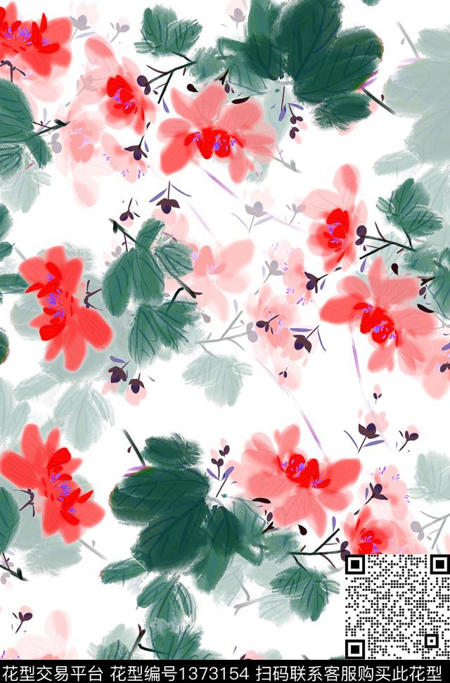 大牌风几何抽象数码印花花型下载（图片编号: 1373154） - 瓦栏（Walan）