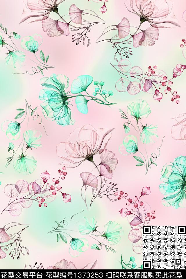 大牌风几何抽象数码印花花型下载（图片编号: 1373253） - 瓦栏（Walan）