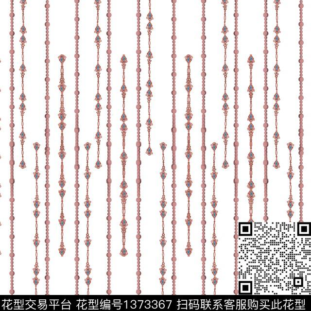 201027-1.jpg - 1373367 - 时尚 几何 珠宝宝石 - 数码印花花型 － 女装花型设计 － 瓦栏