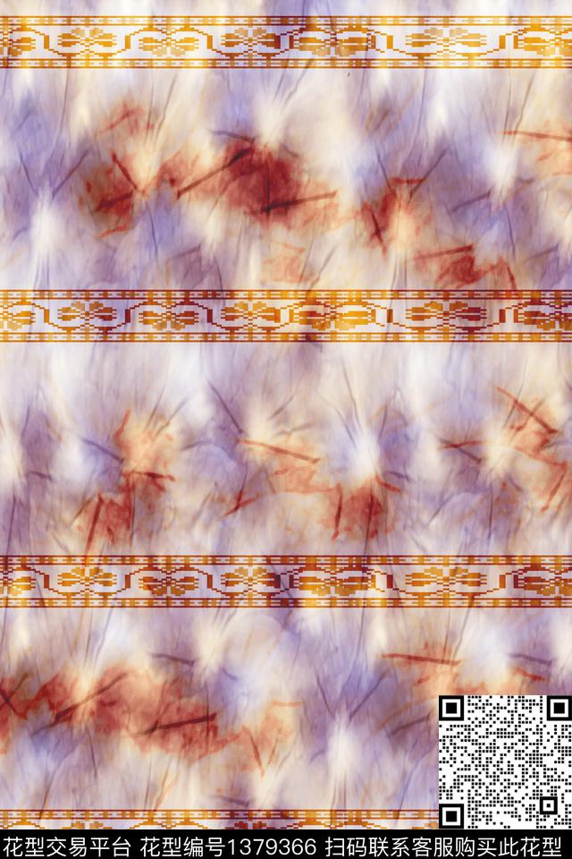 WC00160.jpg - 1379366 - 肌理 扎染花型 抽象花卉 - 数码印花花型 － 女装花型设计 － 瓦栏