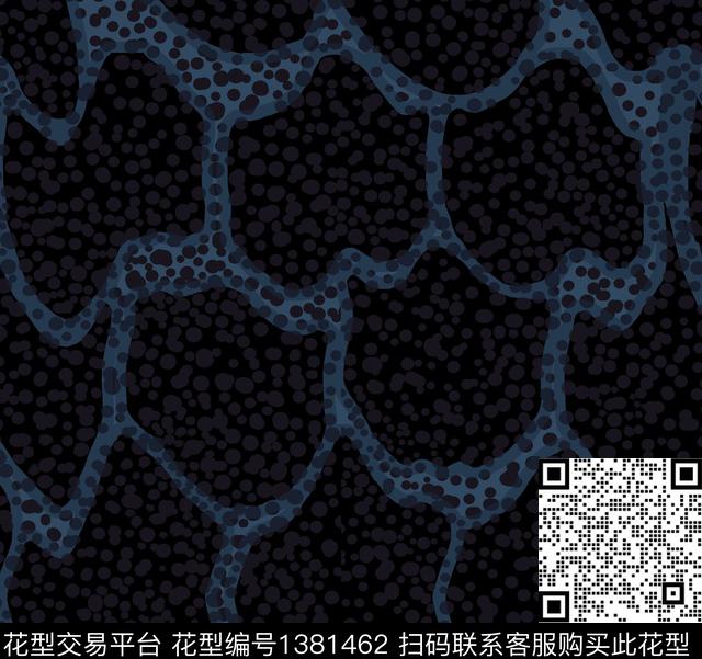 学院几何简约传统印花花型下载（图片编号: 1381462） - 瓦栏（Walan）