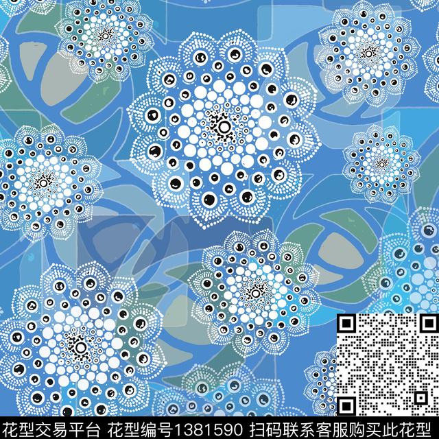 201125-曼荼罗-4-3.jpg - 1381590 - 几何 抽象 曼荼罗 - 数码印花花型 － 女装花型设计 － 瓦栏
