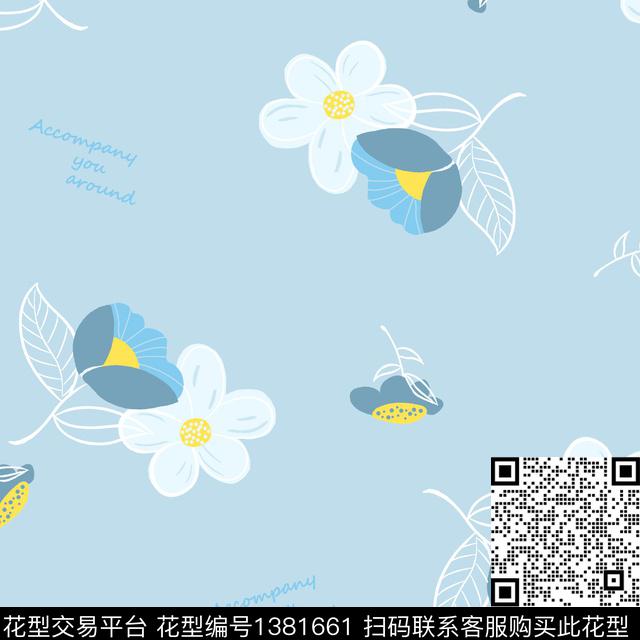 花.jpg - 1381661 - 时尚 字母 插画 - 传统印花花型 － 女装花型设计 － 瓦栏