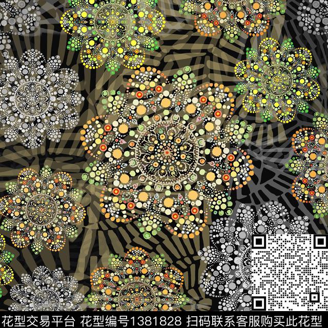 201125-曼荼罗-7-00.jpg - 1381828 - 几何 抽象 曼荼罗 - 数码印花花型 － 女装花型设计 － 瓦栏