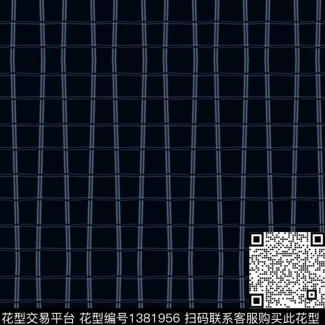 学院几何简约传统印花花型下载（图片编号: 1381956） - 瓦栏（Walan）