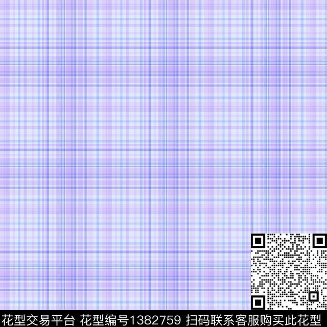 【紫鸢糖糖屋】 40cmX40.jpg - 1382759 - 几何 文艺 大牌风 - 传统印花花型 － 女装花型设计 － 瓦栏