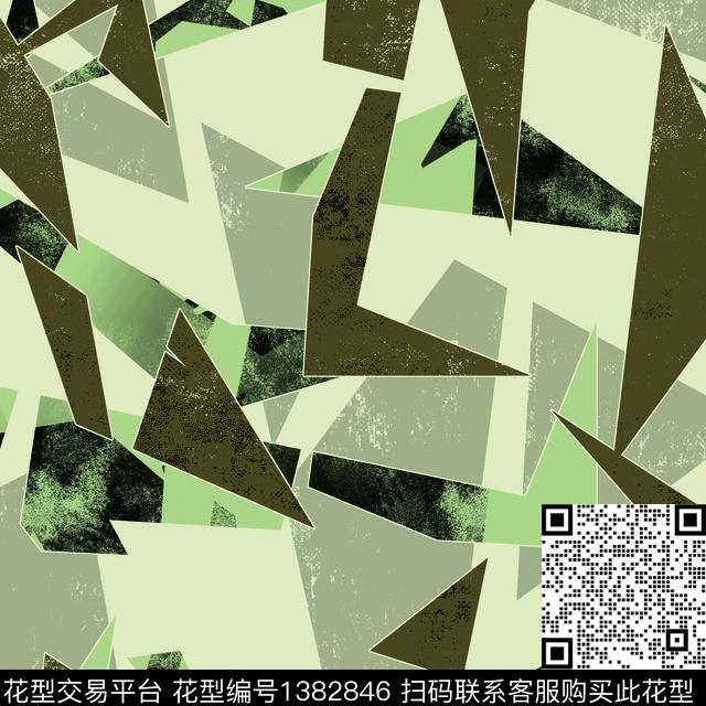 20201123-5.jpg - 1382846 - 几何 纸印花 抽象男装 - 传统印花花型 － 男装花型设计 － 瓦栏