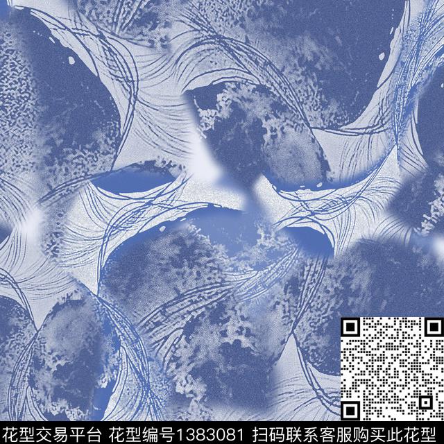 男装抽象迷彩图案数码印花花型下载（图片编号: 1383081） - 瓦栏（Walan）