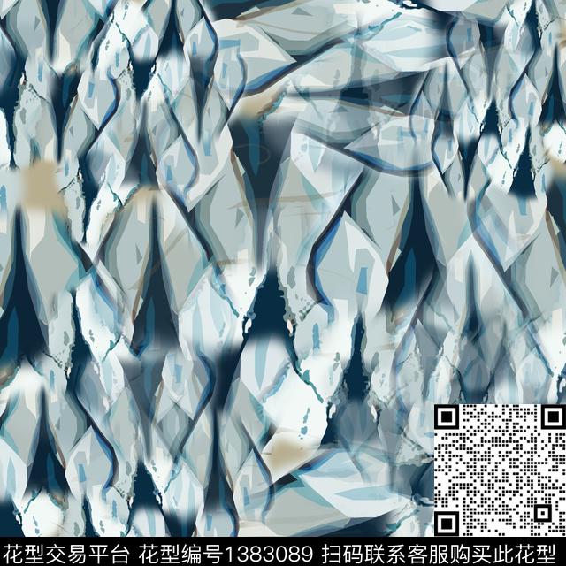 男装抽象迷彩图案数码印花花型下载（图片编号: 1383089） - 瓦栏（Walan）
