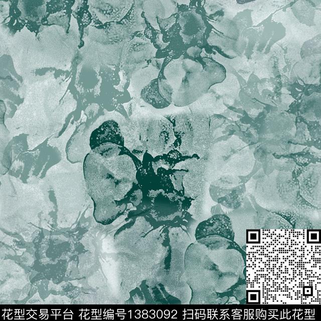 男装抽象迷彩图案数码印花花型下载（图片编号: 1383092） - 瓦栏（Walan）