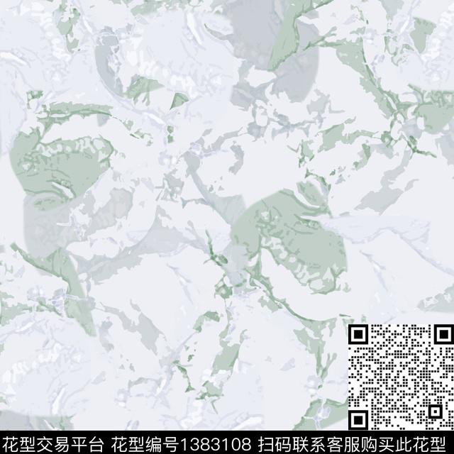 男装抽象迷彩图案数码印花花型下载（图片编号: 1383108） - 瓦栏（Walan）