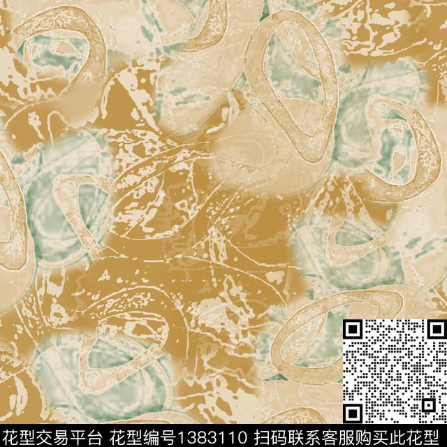 男装抽象迷彩图案数码印花花型下载（图片编号: 1383110） - 瓦栏（Walan）