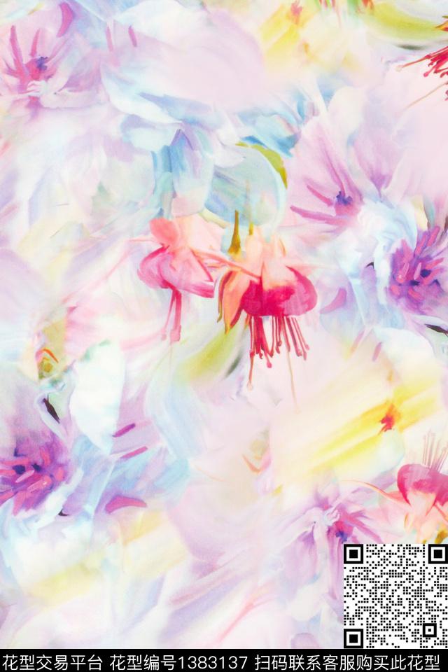 A-2020-11-22.jpg - 1383137 - 水彩 大牌风 抽象 - 数码印花花型 － 女装花型设计 － 瓦栏