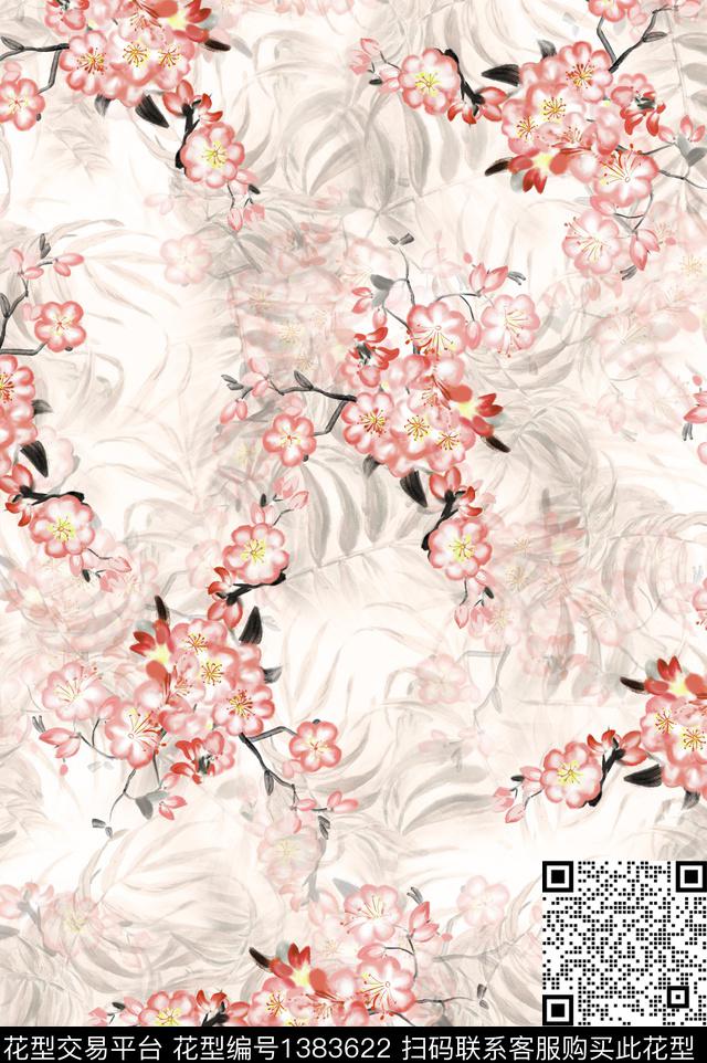 大牌风几何抽象数码印花花型下载（图片编号: 1383622） - 瓦栏（Walan）